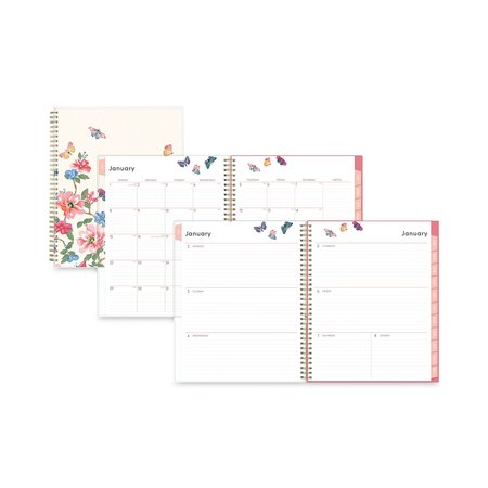 Blue Sky Fly By Frosted Weekly/Monthly Planner, 11x8.5, Blush/Pink Cover, 12-Month (Jan to Dec): 2023 140195